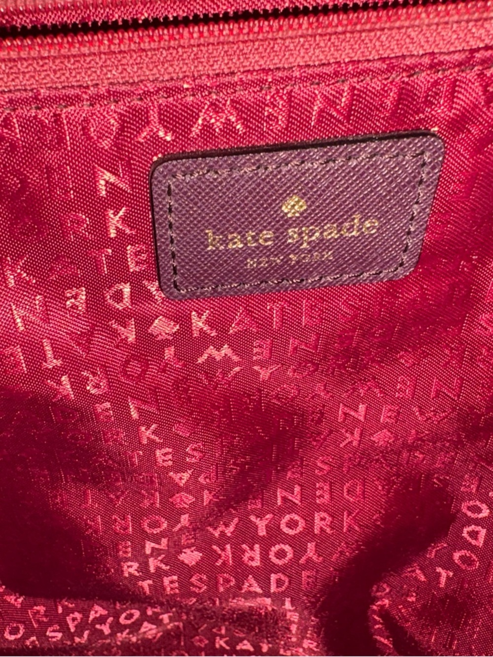 Kate Spade Laurel Way Ari Large Tote Purple Saffiano Leather - Picture 5 of 16